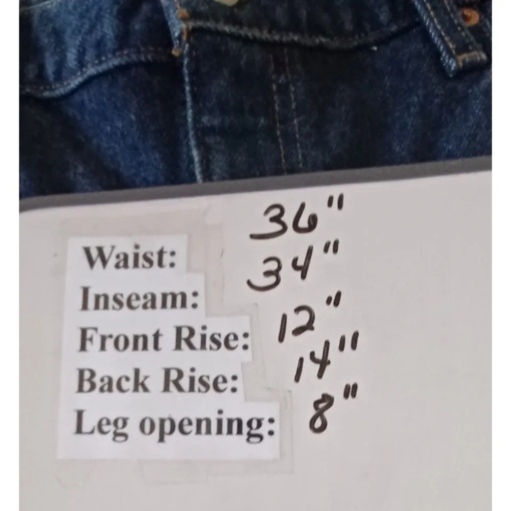 Levis 505 Men Jeans‎ 36x34 Vtg Y2K 90s Farmer Trucker Cowboy Rancher Biker Work